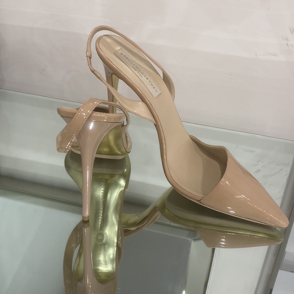 Stella McCartney Slingback Pumps Beige Size 41/8